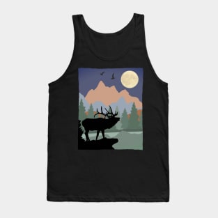 Mountain Scene Caribou Tank Top